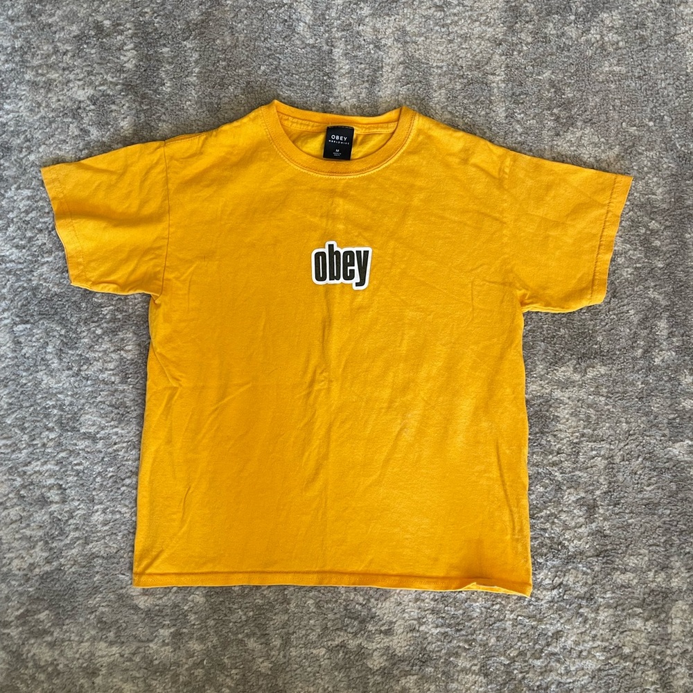 Yellow Obey Tee